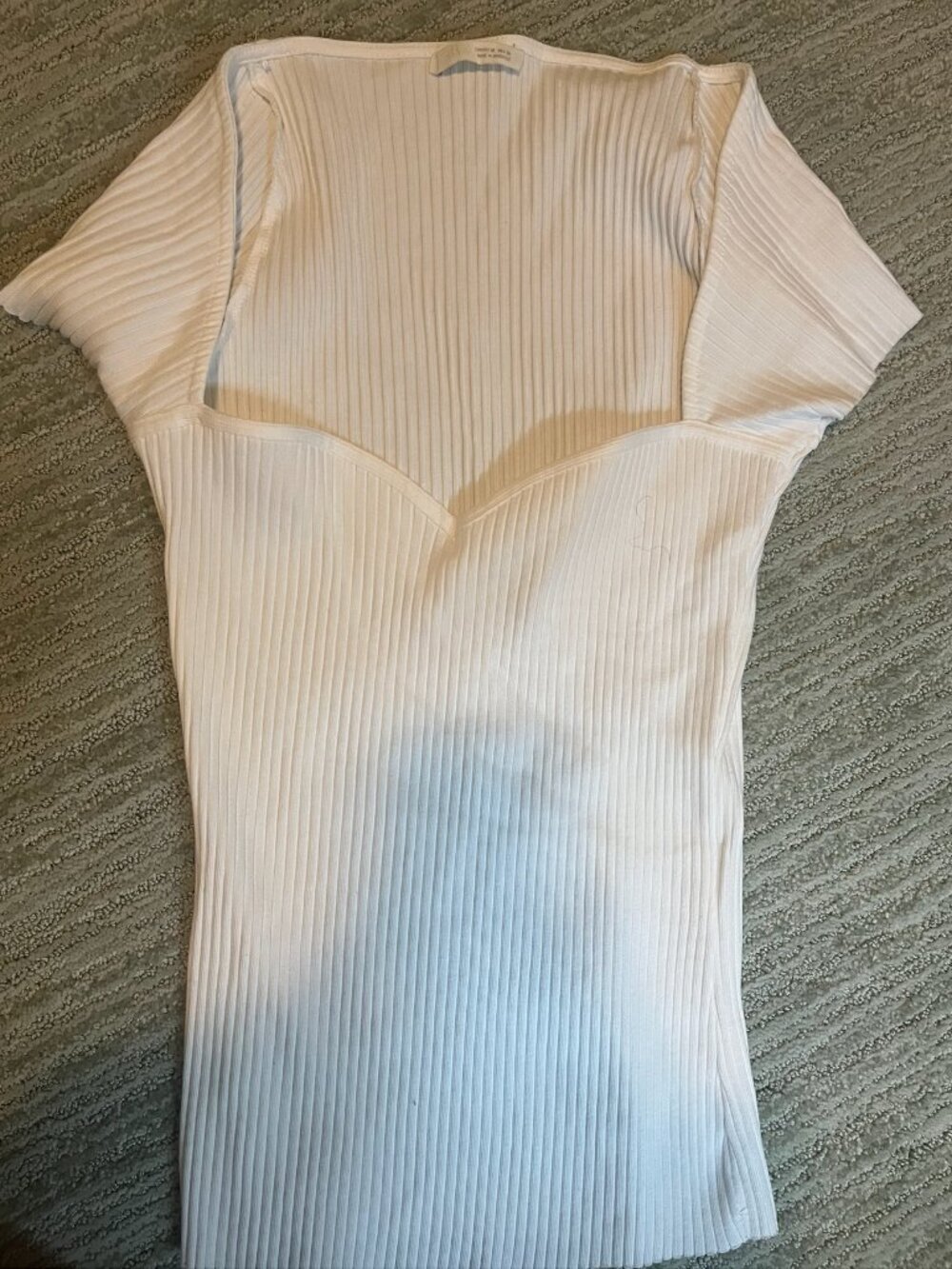 Zara ribbed tee size M